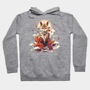 Folklore Japanese Fox Spirit Hoodie